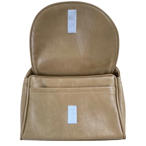 The Original Florida Keys Hand Bag Painted Hibiscus Flower Purse Tan Pink - Picture 4 of 13